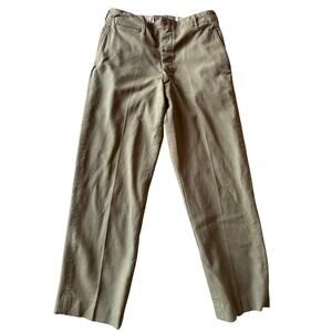 Vintage Military W79261 Stamped Olive Green OG 31x32 Fatigue Pants